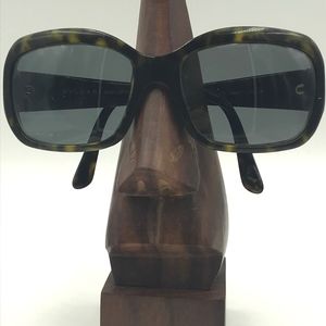 BVLGARI SWAROVSKI TORTOISE GREEN SQUARE SUNGLASSES
